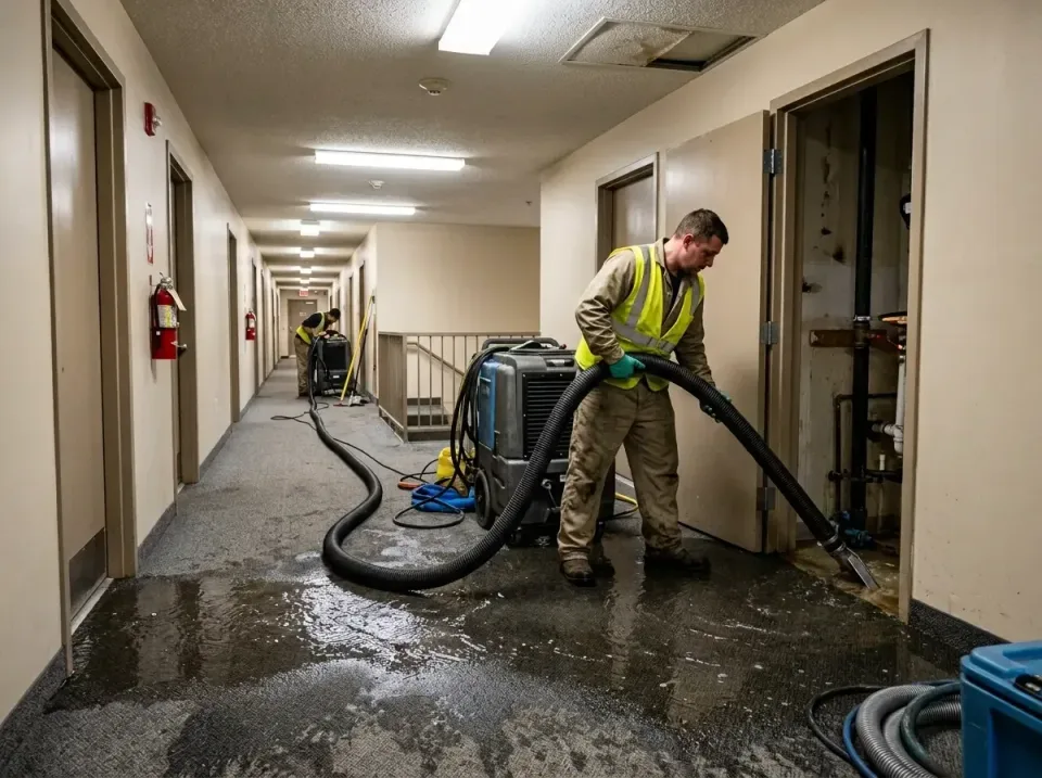 multi-unit-apartment-hallway-f-005 — frequently asked questions, Emergency Burst Pipe Water Extraction & Removal in Newport…